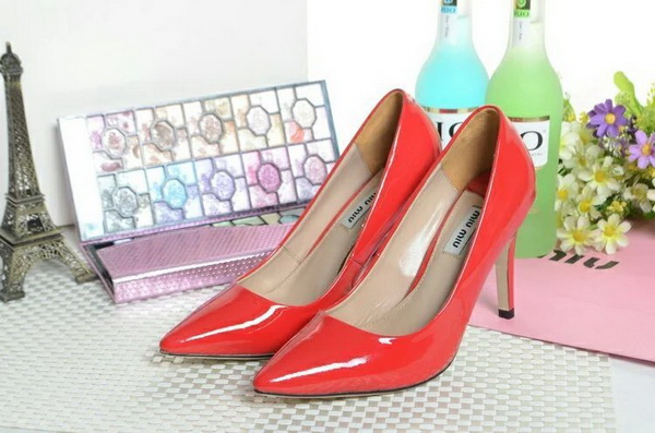 MIUMIU Shallow mouth stiletto heel Shoes Women--002